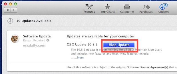 the latest software update for mac os x